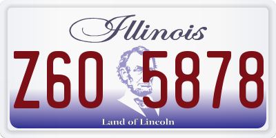 IL license plate Z605878