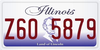 IL license plate Z605879