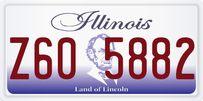 IL license plate Z605882