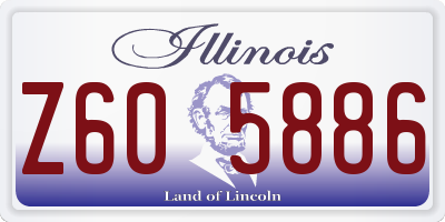 IL license plate Z605886