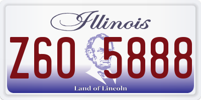 IL license plate Z605888