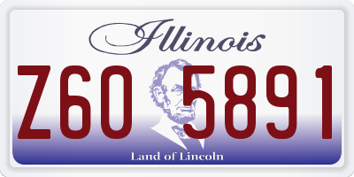 IL license plate Z605891