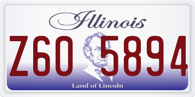 IL license plate Z605894