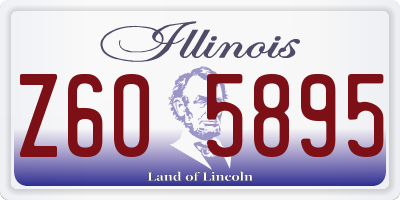 IL license plate Z605895