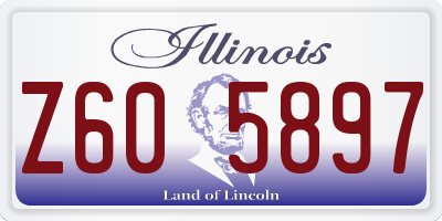 IL license plate Z605897