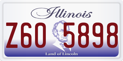 IL license plate Z605898