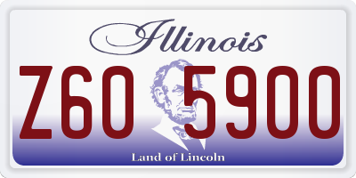 IL license plate Z605900