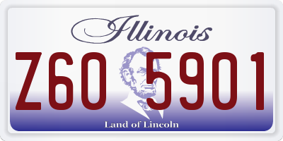 IL license plate Z605901