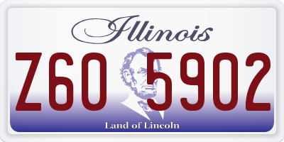 IL license plate Z605902