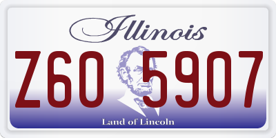 IL license plate Z605907