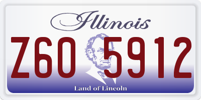 IL license plate Z605912