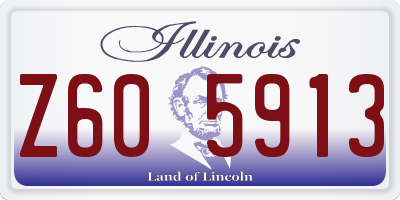 IL license plate Z605913