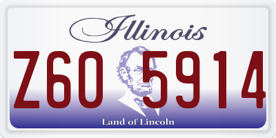 IL license plate Z605914