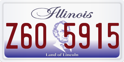 IL license plate Z605915