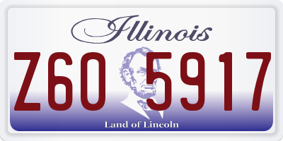 IL license plate Z605917