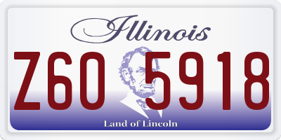 IL license plate Z605918