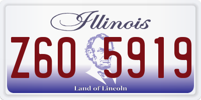 IL license plate Z605919