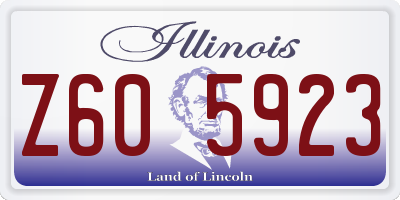 IL license plate Z605923