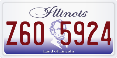 IL license plate Z605924