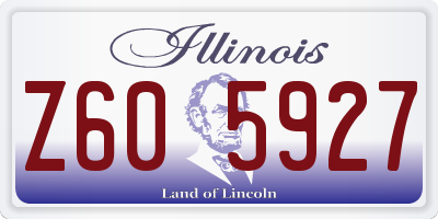 IL license plate Z605927