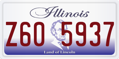 IL license plate Z605937