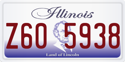 IL license plate Z605938