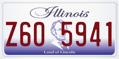 IL license plate Z605941