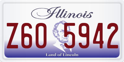 IL license plate Z605942