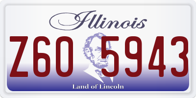 IL license plate Z605943