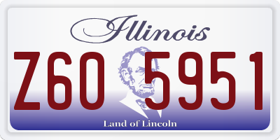 IL license plate Z605951