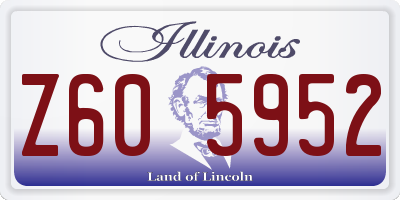 IL license plate Z605952