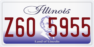 IL license plate Z605955