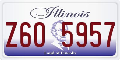 IL license plate Z605957