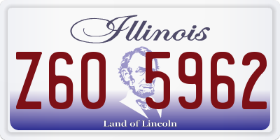 IL license plate Z605962