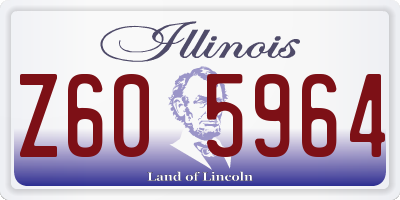 IL license plate Z605964
