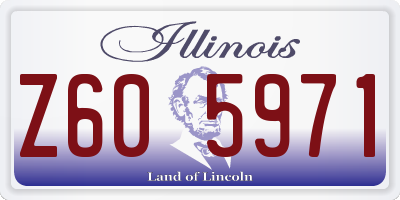 IL license plate Z605971