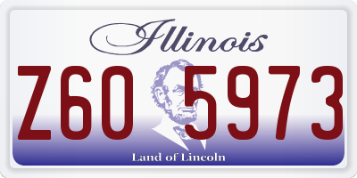 IL license plate Z605973