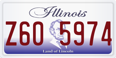 IL license plate Z605974