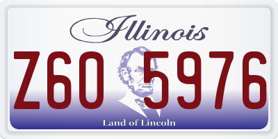 IL license plate Z605976