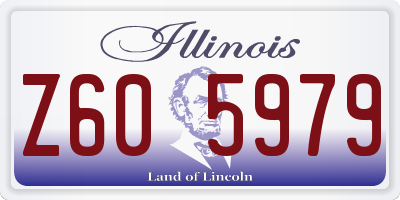 IL license plate Z605979