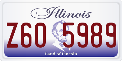 IL license plate Z605989