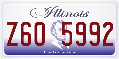 IL license plate Z605992