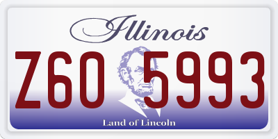 IL license plate Z605993
