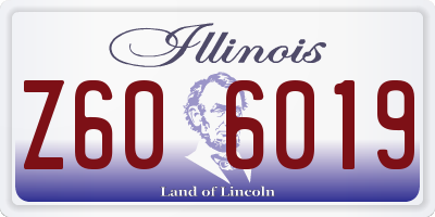 IL license plate Z606019