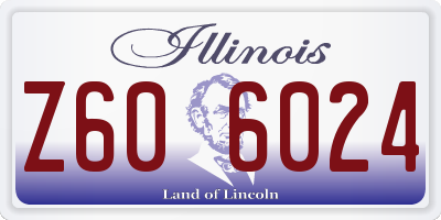 IL license plate Z606024