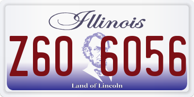 IL license plate Z606056