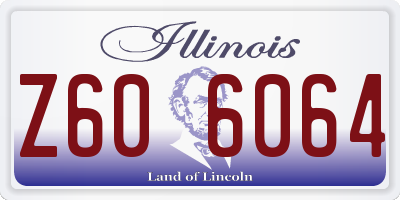 IL license plate Z606064