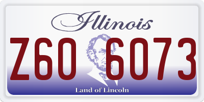 IL license plate Z606073