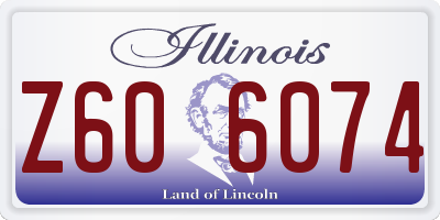 IL license plate Z606074