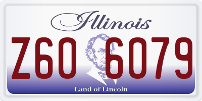 IL license plate Z606079